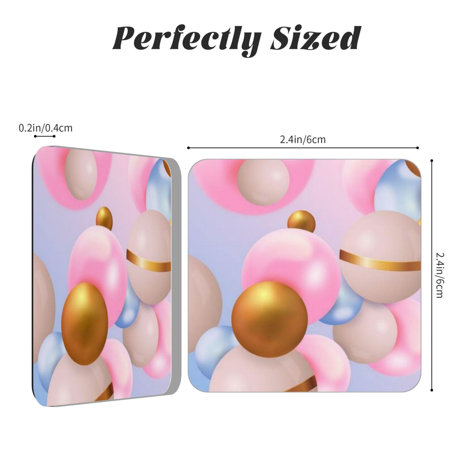 Acrylic refrigerator magnets