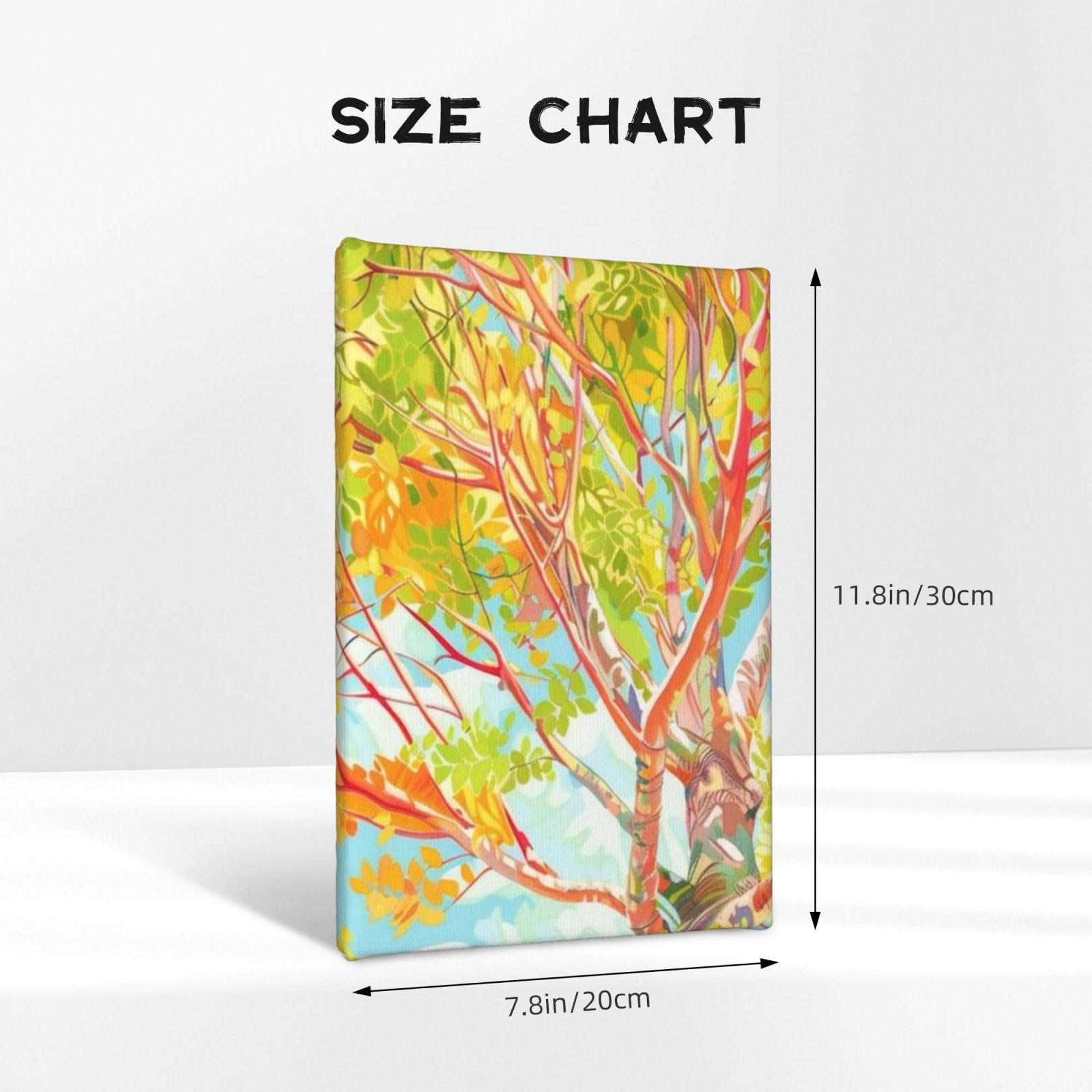 Frameless canvas decorative painting, 20×30 cm