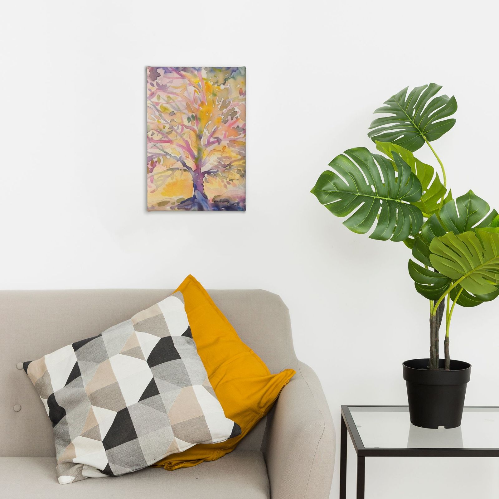 Frameless canvas decorative painting, 20×30 cm