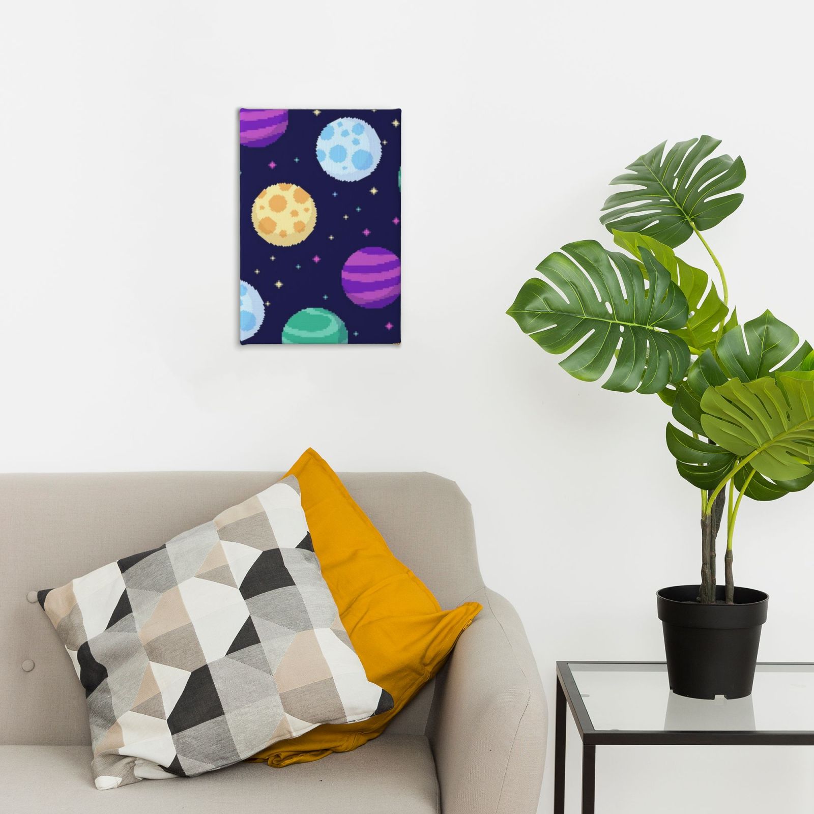 Frameless canvas decorative painting, 20×30 cm