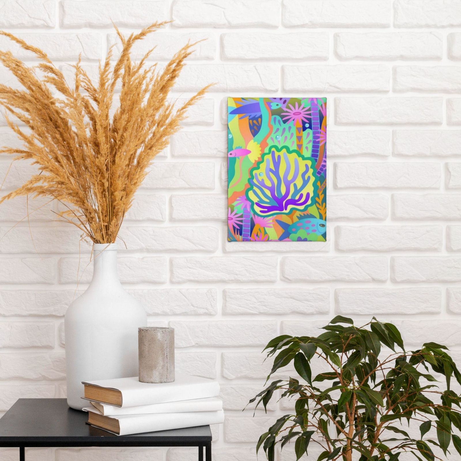 Frameless canvas decorative painting, 20×30 cm