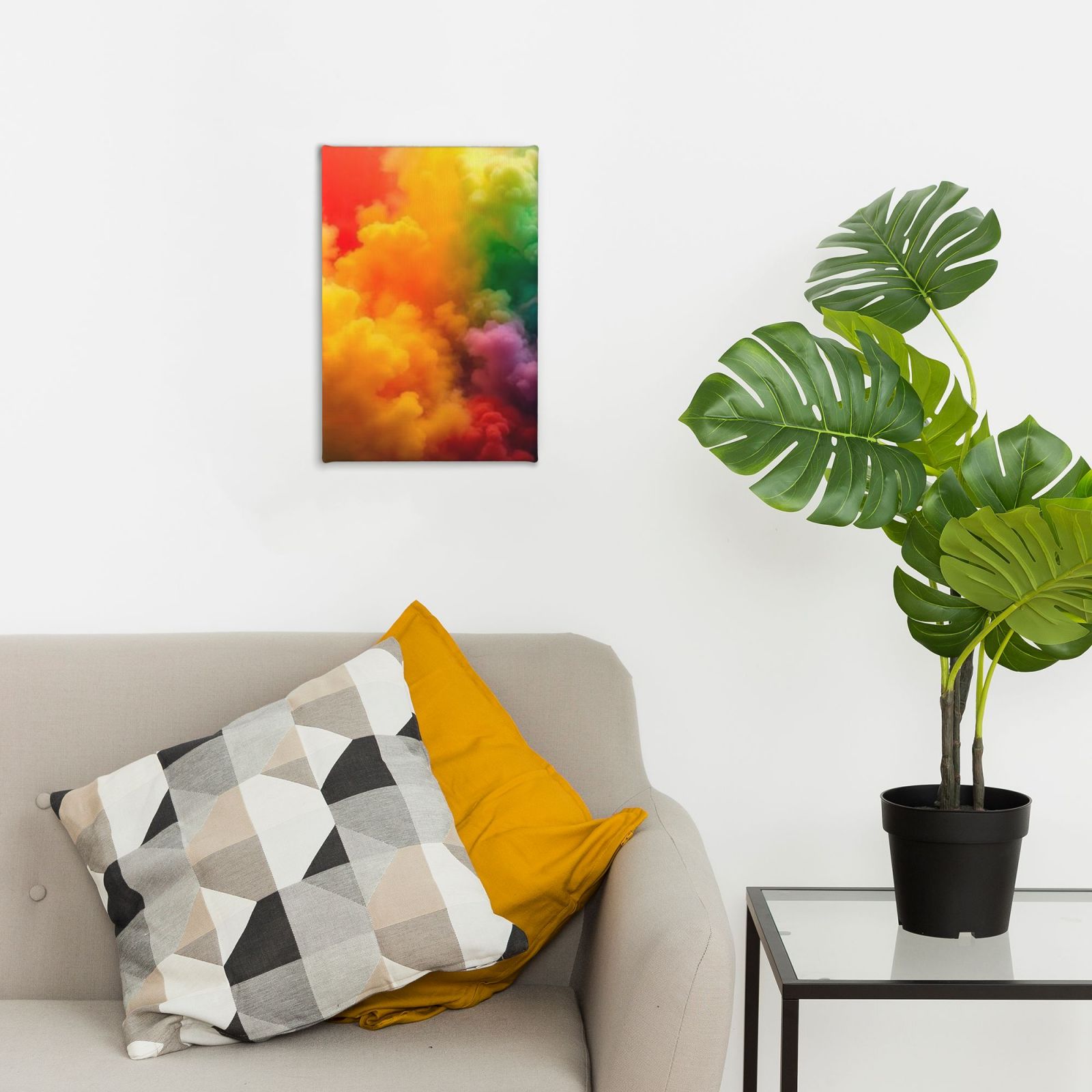 Frameless canvas decorative painting, 20×30 cm