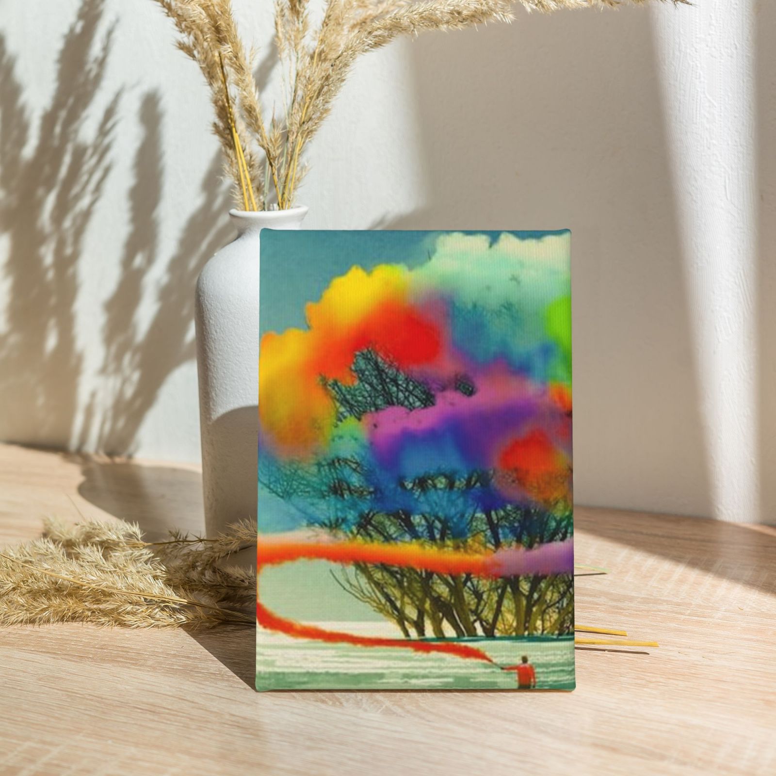 Frameless canvas decorative painting, 20×30 cm