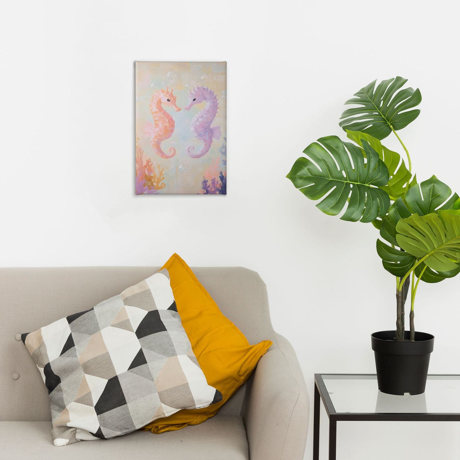 Frameless canvas decorative painting, 20×30 cm