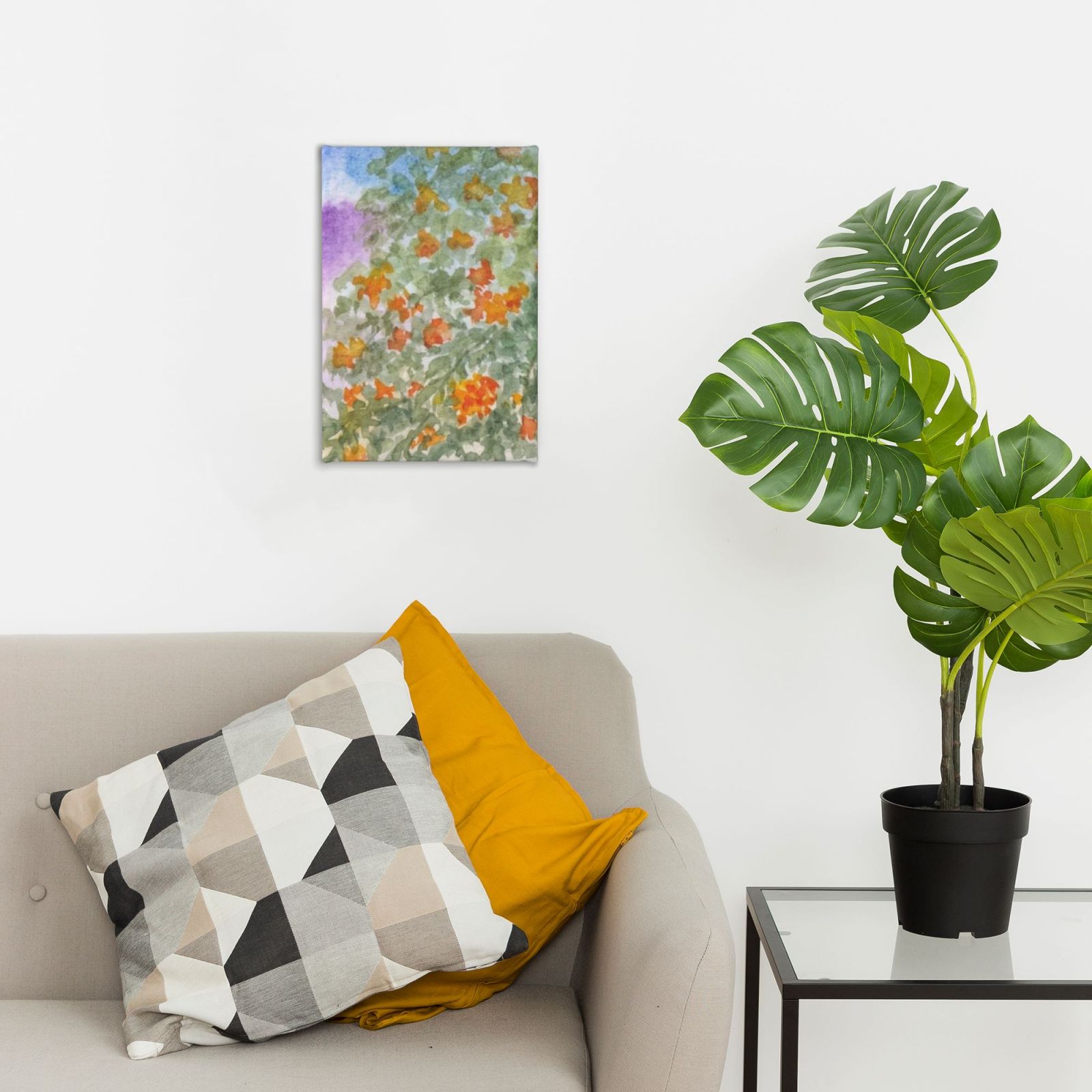 Frameless canvas decorative painting, 20×30 cm