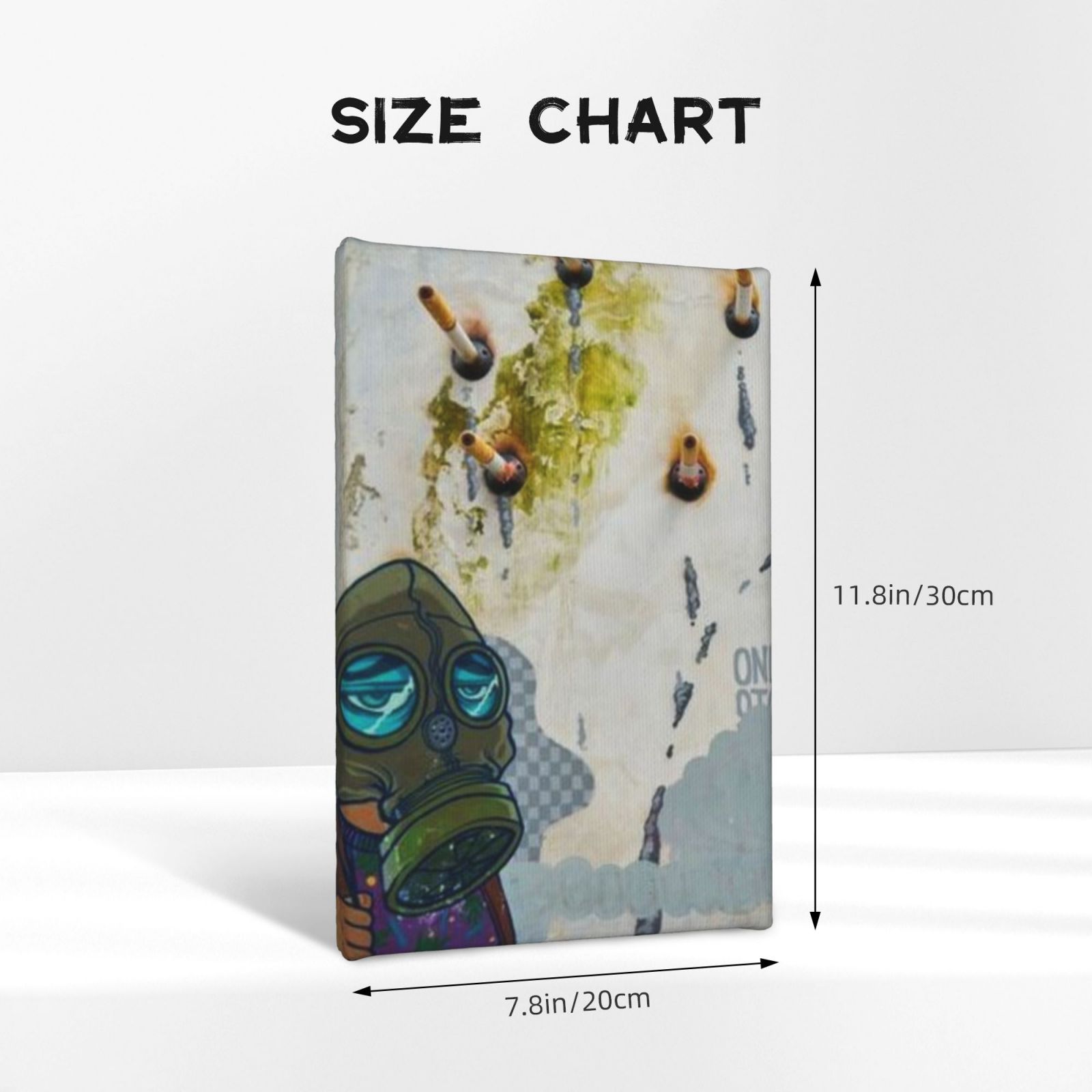 Frameless canvas decorative painting, 20×30 cm