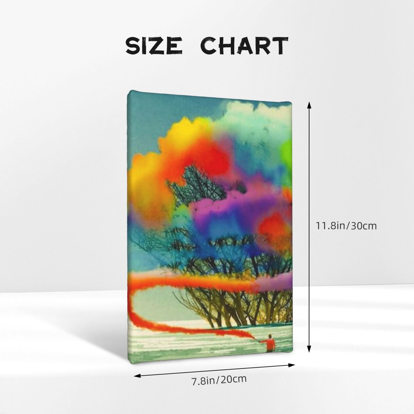 Frameless canvas decorative painting, 20×30 cm