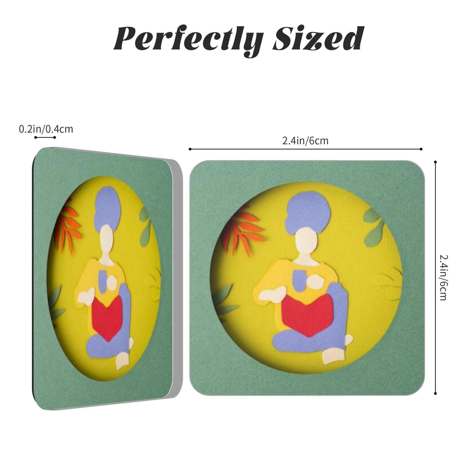 Acrylic refrigerator magnets