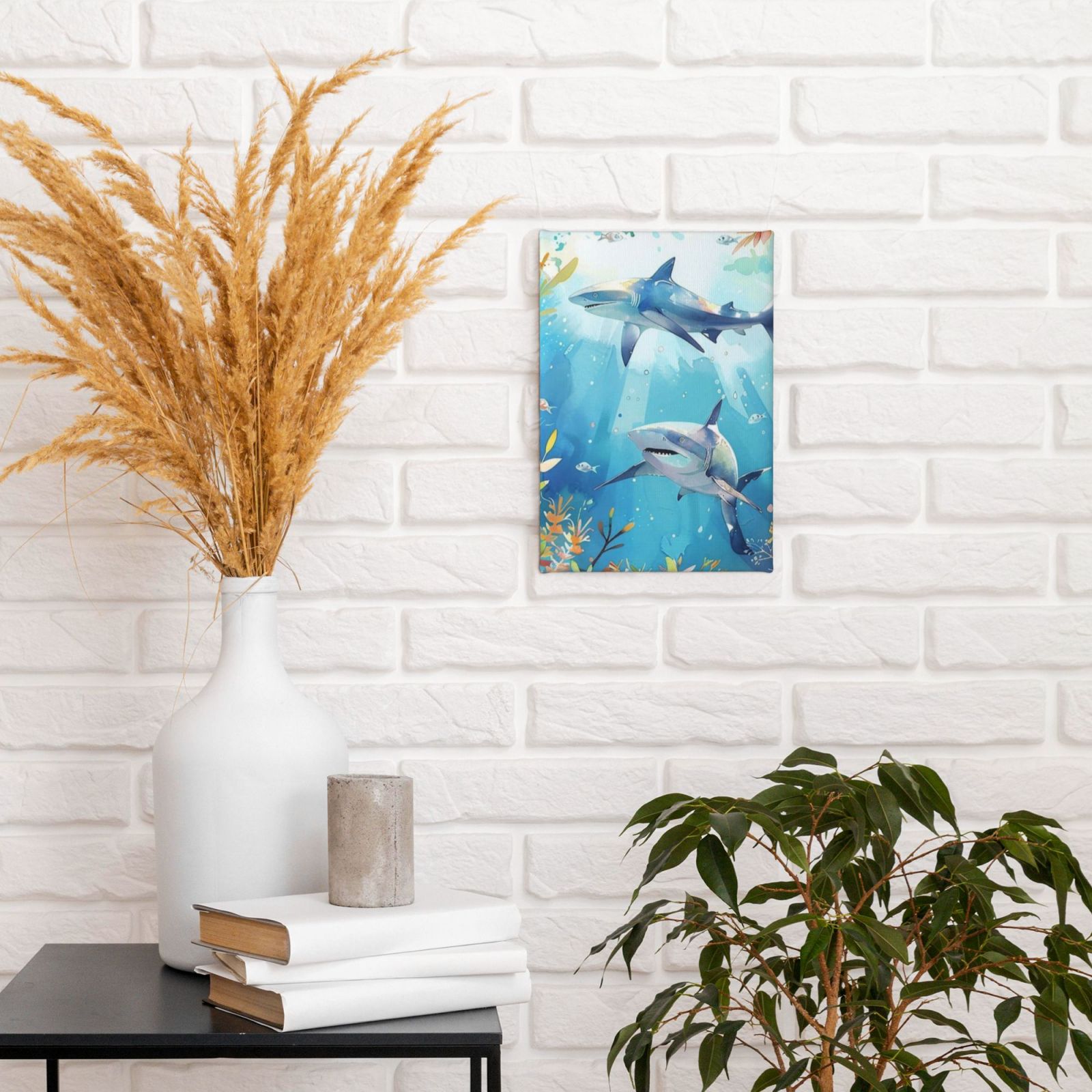 Frameless canvas decorative painting, 20×30 cm