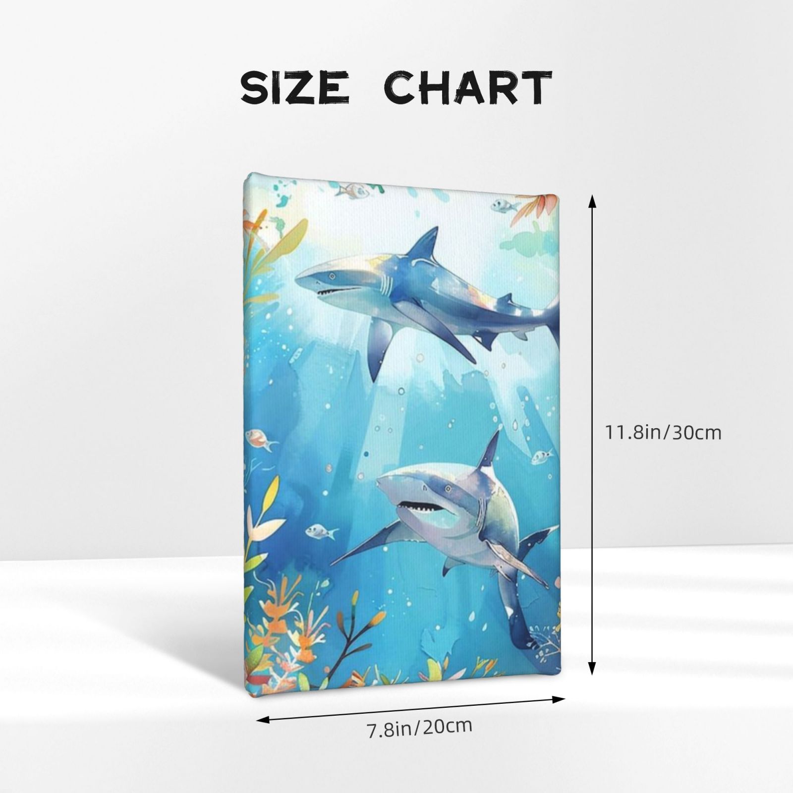 Frameless canvas decorative painting, 20×30 cm