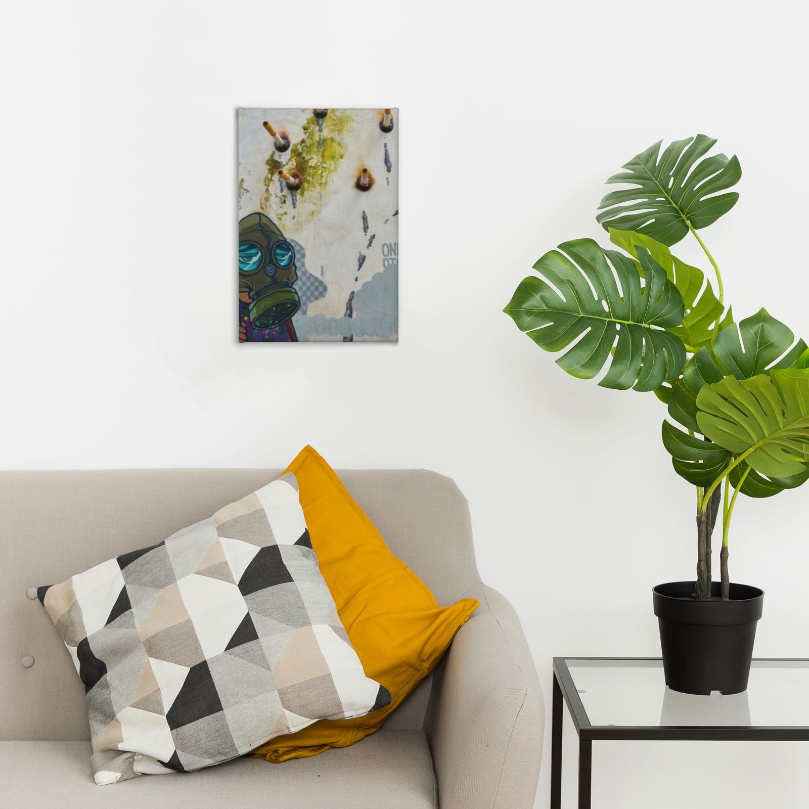 Frameless canvas decorative painting, 20×30 cm