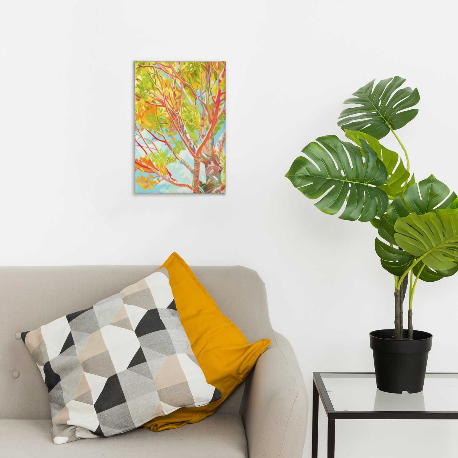 Frameless canvas decorative painting, 20×30 cm