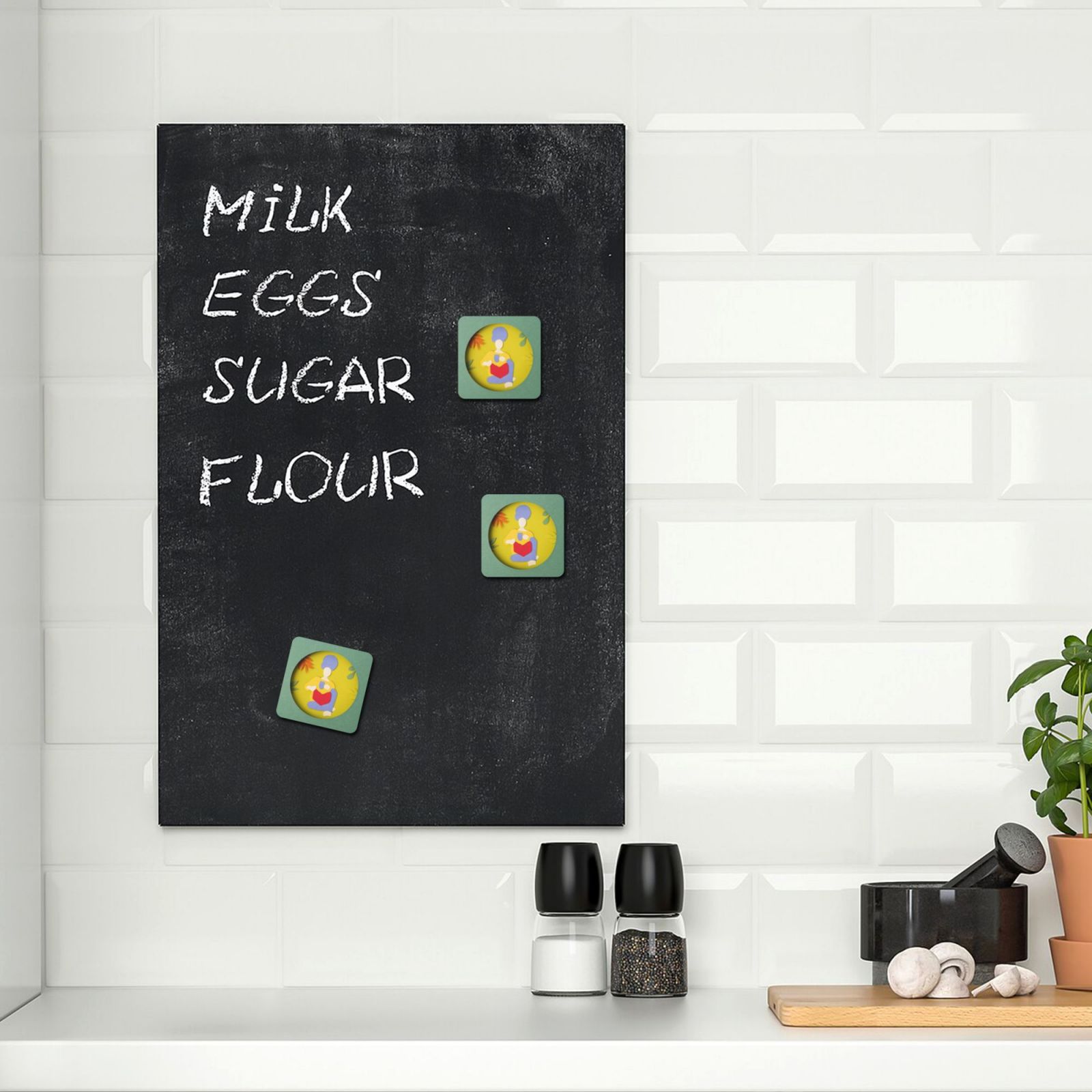 Acrylic refrigerator magnets